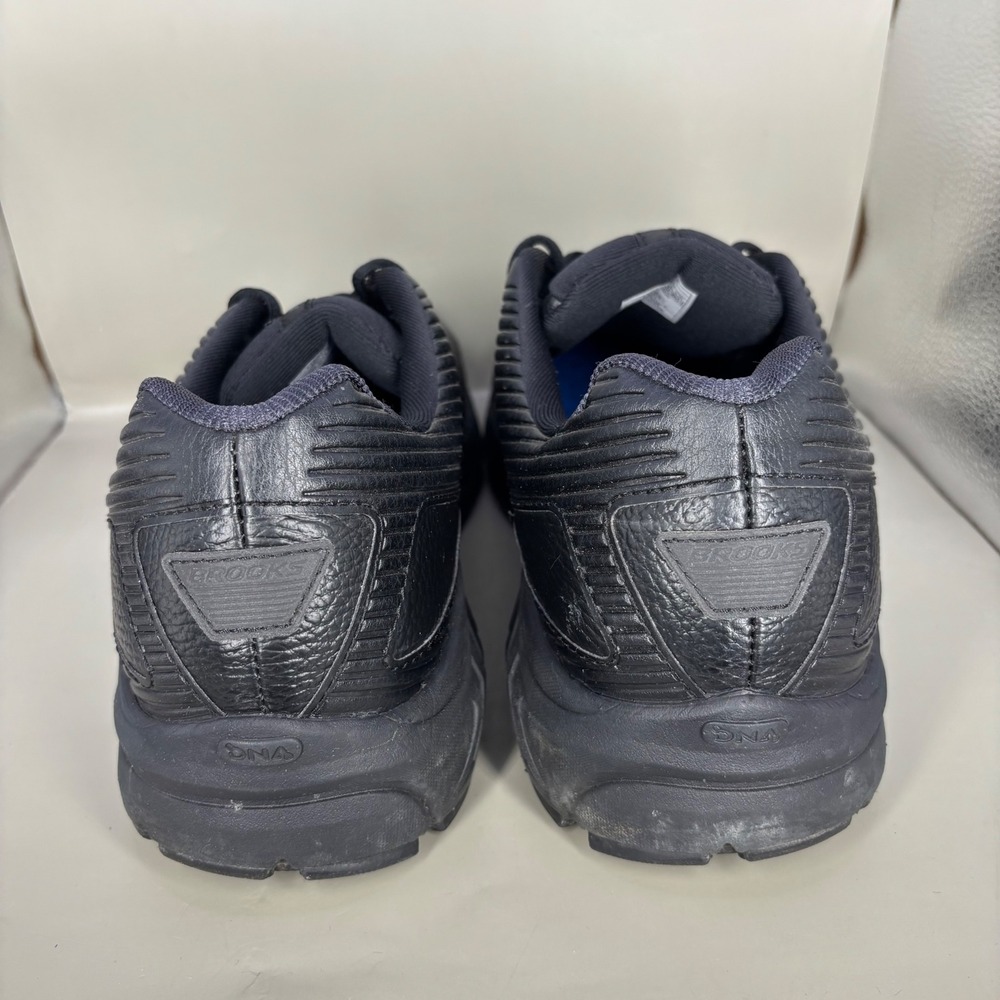 Brooks Addiction Walk 2 Mens 12.5 Black Leather Walking Shoes 1103181D072 - Picture 4 of 8